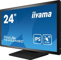 iiyama ProLite T2452MSC-B1 computer monitor 60.5 cm (23.8") 1920 x 1080 pixels Full HD LCD Touchscreen Multi-user Black - W128435041