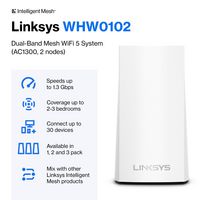 Linksys Velop 1267 Mbit/S White - W128265839