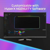 HP HyperX Pulsefire Mat – RGB Mouse Pad, XL, RGB lighting, Rollable Cloth Surface, Onboard Memory, Touch Sensor Profile Switching, Anti-Slip Rubber Base, HyperX NGENUITY Software - W126816958