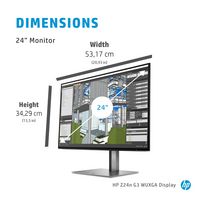 HP Z24n G3 computer monitor 61 cm (24") 1920 x 1200 pixels WUXGA Black - W128439506