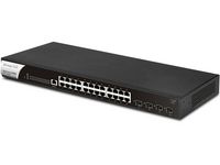 Draytek Vigorswitch G2280X Managed Gigabit Ethernet (10/100/1000) 1U Black, Steel - W128441640