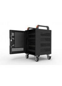Port Designs Portable Device Management Cart/Cabinet Portable Device Management Cabinet Black - W128442615