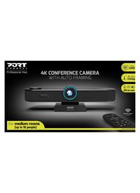 Port Designs Video Conferencing Camera 8.29 Mp Black 3840 X 2160 Pixels 30 Fps Cmos 25.4 / 2.8 Mm (1 / 2.8") - W128442624