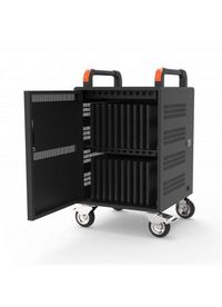 Port Designs Portable Device Management Cart/Cabinet Portable Device Management Cabinet Black - W128442618