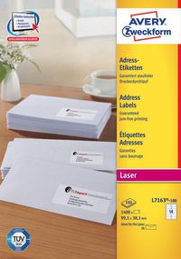 Avery Self-Adhesive Label Rounded Rectangle Permanent White 1400 Pc(S) - W128443708