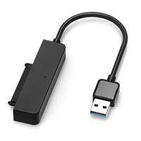 CoreParts 5Gbps USB3.2 to 2.5"SATA HDD SSD Convertor, Black - W128445297