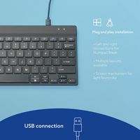 R-Go Tools Compact Break ergonomic keyboard AZERTY (FR), wired, white - W128444806