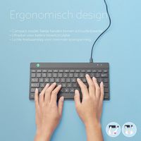R-Go Tools Compact Break ergonomic keyboard QWERTZ (CH), wired, white - W128444803