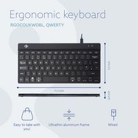 R-Go Tools Compact Break ergonomic keyboard QWERTY (ND), wired, white - W128444809