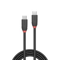 Lindy 0.5m USB 3.2  Type C to C Cable, 20Gbps, Black Line - W128456804