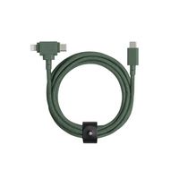 Native Union Belt Cable Duo C To C/L , Slate Green. 1.5M - W128455414