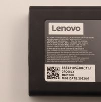 Lenovo AC_ADAPTER PD,100W,20/15/9/5V,3P,WW,CHY - W127018988