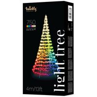 Twinkly Twinkly Light Tree – App-controlled Flagpole Christmas Tree with 300 RGB+W LEDs, 2 Meters - W127223918