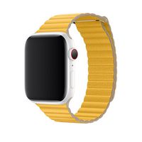 Apple Smart Wearable Accessories Band Yellow Leather - W128558284