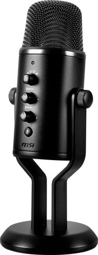 MSI Streaming Mic 'Usb Type-C Interface And 3.5Mm Aux, For Professional Applications With Intuituve Control In 4 Modes: Stereo, Omnidirectional, Cardioid And Bidirectional' - W128558599