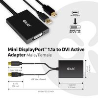 Club3D Minidisplayport 1.2A To Dual Link Dvi-D Active Adapter - W128559554