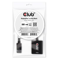 Club3D Displayport™ To Vga Black Active Adapter M/F - W128559659