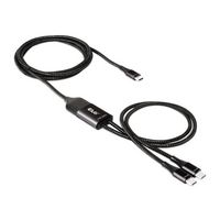 Club3D Usb Type-C, Y Charging Cable To 2X Usb Type-C Max. 100W, 1.83M/6Ft M/M - W128560604