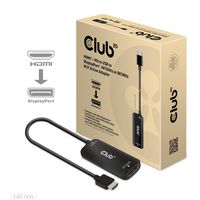 Club3D Hdmi + Micro Usb To Displayport™ 4K120Hz Or 8K30Hz M/F Active Adapter - W128561817