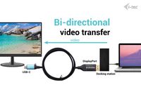 i-tec Usb-C Displayport Bi-Directional Cable Adapter 8K/30Hz 150Cm - W128563803