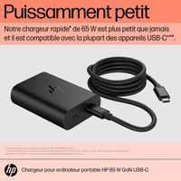 HP USB-C 65W GaN Laptop Charger I - W128845035