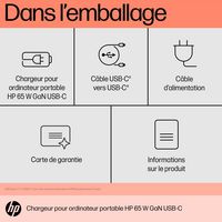 HP USB-C 65W GaN Laptop Charger I - W128845035