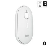 Logitech Pebble 2 M350S Mouse Ambidextrous Rf Wireless + Bluetooth Optical 4000 Dpi - W128564697