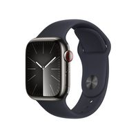 Apple Watch Series 9 Gps + Cellular 41Mm Graphite Stainless Steel Case With Midnight Sport Band - M/L - W128565211