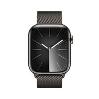 Apple Watch Series 9 Gps + Cellular 45Mm Graphite Stainless Steel Case With Graphite Milanese Loop - W128565207