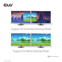 Club3D Multistream Transport (Mst) Hub Displayport™1.4 To Displayport™1.4 Dual Monitor 4K60Hz M/F - W128565275