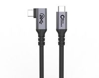 MicroConnect USB-C cable 3m, 100W, 20Gbps, USB 3.2 Gen 2x2, Angled - W128558058