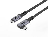 MicroConnect USB-C cable 5m, 100W, 20Gbps, USB 3.2 Gen 2x2, Angled - W128558103