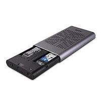Lindy USB 3.2 Gen 2x2 Dual M.2 NVMe SSD Enclosure with Clone Feature - W128777992