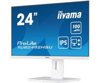 iiyama 24" WHITE ETE IPS-panel,1920x1080@100Hz,Adj. Stand,Pivot,250cd/m²,Speakers,HDMI,DP,0,4ms,USB-HUB 4x3.2 - W128609712
