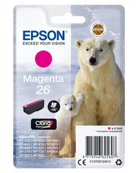 Epson 26 ink cartridge mag standard capacity 4.5ml 300 pa - W128779173
