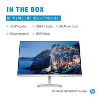 HP M24Fd Computer Monitor 60.5 Cm (23.8") 1920 X 1080 Pixels Full Hd Led Silver - W128781021