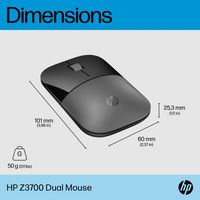 HP Z3700 Dual Silver Mouse - W128781530