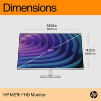 HP M27H Fhd Computer Monitor 68.6 Cm (27") 1920 X 1080 Pixels Full Hd Led Black, Grey - W128781535