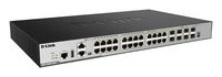 D-Link 20 10/100/1000BASE-T ports + 4 Combo 10/100/1000BASE-T/SFP ports + 4 10 GbE SFP+ ports L3 Stackable Managed Switch with Standard Image - W124948682