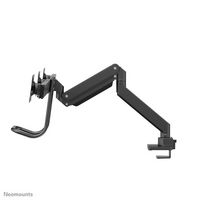 Neomounts by Newstar NM-D775DX3BLACK Full Motion Dual desk monitor arm (clamp & grommet) with crossbar and handle for three 17-27" Monitor Screens, Height Adjustable (gas spring) - Black - W128371311