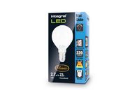 Integral Classic golf ball bulb e14 250lm 2.7w 2700k non-dimm 280 beam frosted - W128321418