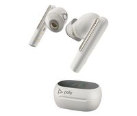 HP Voyager Free 60+ UC White Sand Earbuds +BT700 USB-A Adapter +Touchscreen Charge Case - W128769346