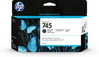 HP Cartouche d'encre DesignJet 745 noir mat, 130 ml - W124550322