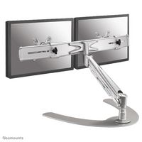 Neomounts by Newstar Neomounts by Newstar full motion dual desk stand for two 10-24" monitor screens, height adjustable (gas spring) - Silver - W124583098