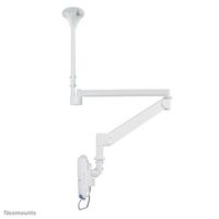 Neomounts Newstar Medical Monitor Ceiling Mount (Full Motion gas spring) for 10"-32" Screen, Height Adjustable - White - W124950781