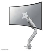 Neomounts Neomounts by Newstar Select NM-D775SILVERPLUS Full Motion Desk Mount (clamp & grommet) for 10-49" Curved Monitor Screens, Height Adjustable (gas spring) - Silver - W126001724