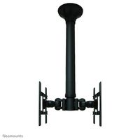 Neomounts Newstar TV/Monitor Ceiling Mount for Dual 10"-40" Screens (Back to Back), Height Adjustable - Black - W125250192