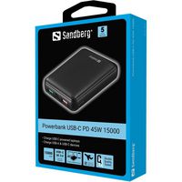 Sandberg Powerbank USB-C PD 45W 15000 - W126572893