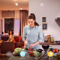 Philips by Signify Hue White and colour ambience 1-pack GU10 White and coloured light Instant control via Bluetooth Control with app or voice* Add Hue Bridge to unlock more - W124439353