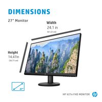 HP V27e 68.6 cm (27") 1920 x 1080 pixels Full HD LCD Black - W128346069